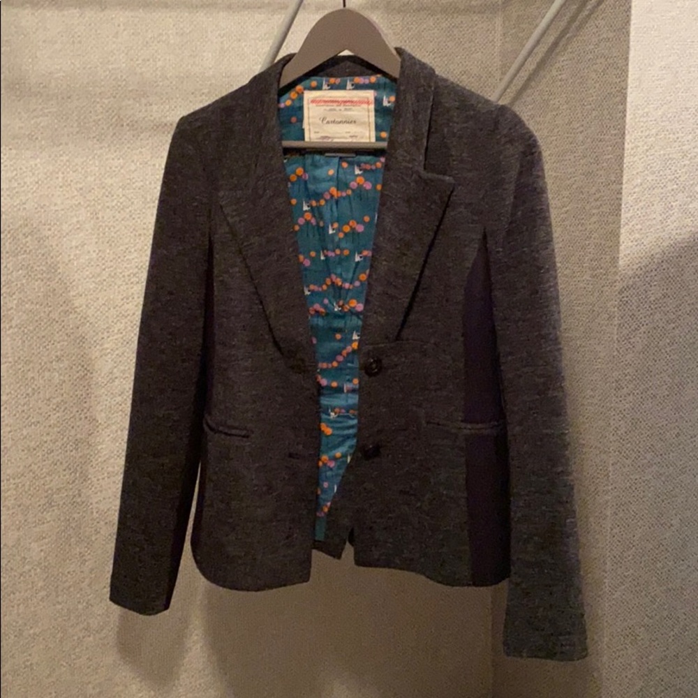 Anthropologie Cartonnier Blazer Size 6 grey